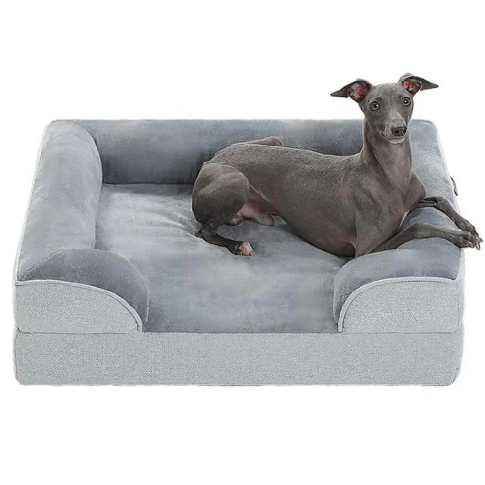 Orthopedic Dog Bed Removable Washable Cover Non-Slip Bottom Dog 28x23x6.5